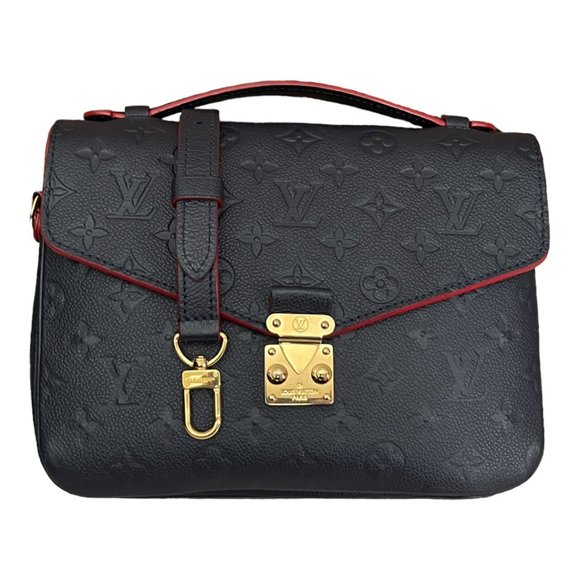 LOUIS VUITTON Metis Crossbody Pochette Monogram Empreinte Leather Marine Rouge - Picture 12 of 15